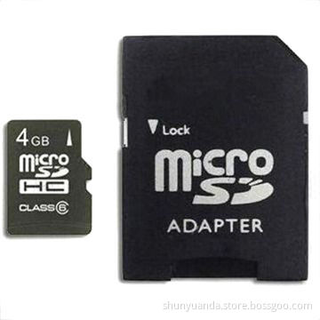 4GB Micro SD Card with Adapter and Low Power Consumption, Suitable for Mobile Phones